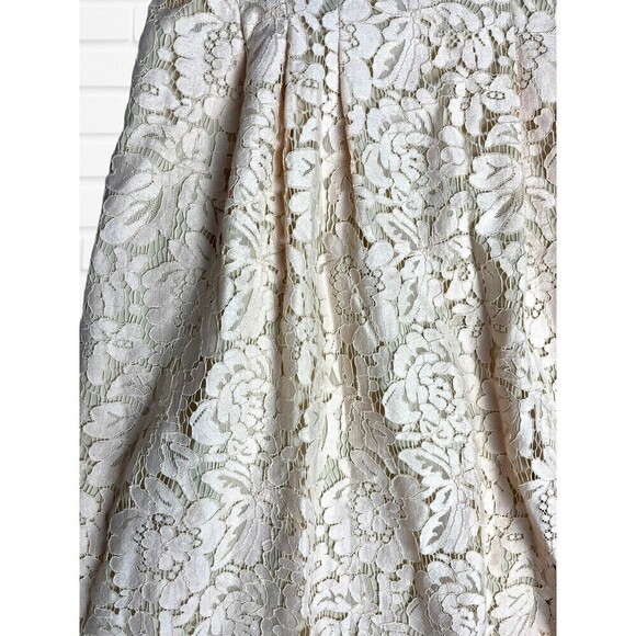 Vince Camuto Womens Dress Pink Size 4 Fit and Flare‎ Sleeveless Workwear Lace - Picture 2 of 11